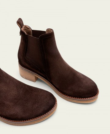 Botines de piel color moka Porronet Dámaris 4731