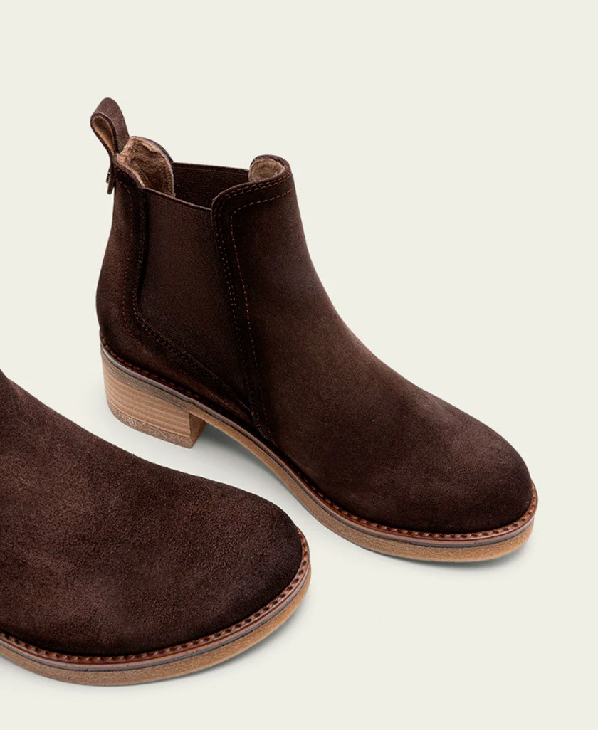 Botines de piel color moka Porronet Dámaris 4731