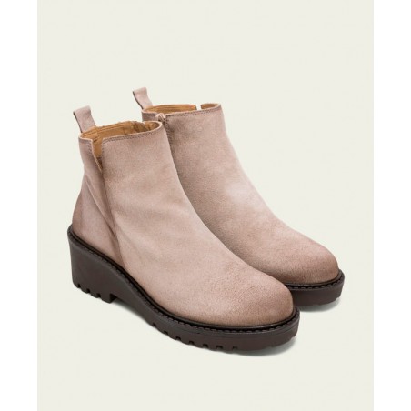 Botines de piel de serraje Porronet Elisa 4743