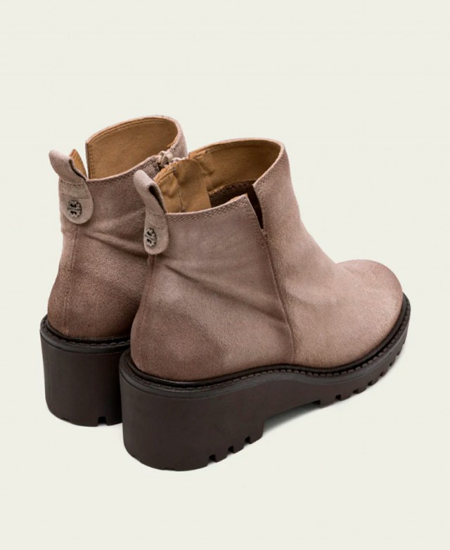 Botines de piel de serraje Porronet Elisa 4743