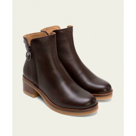 Porronet Delia 4732 boots with wood-effect heels