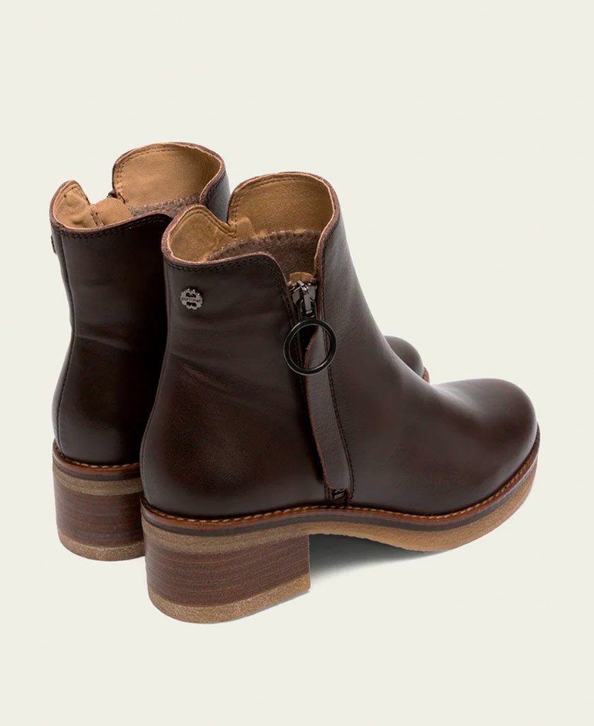 Botines con tacón efecto madera Porronet Delia 4732