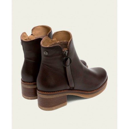 Botines con tacón efecto madera Porronet Delia 4732