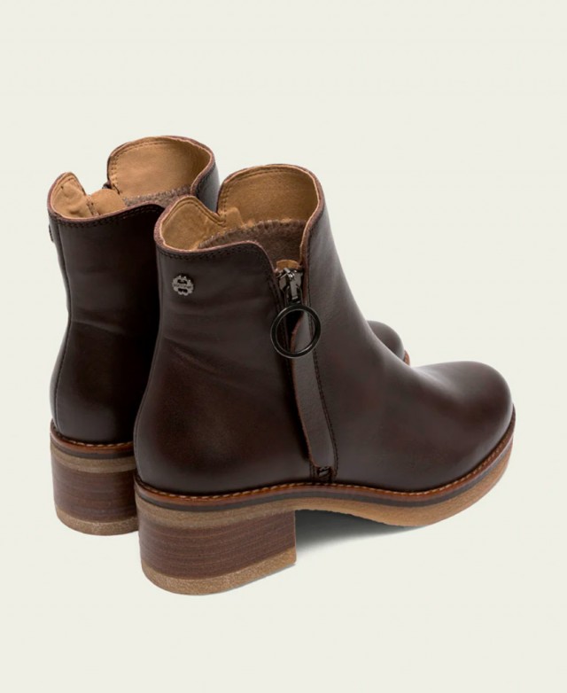 Botines con tacón efecto madera Porronet Delia 4732