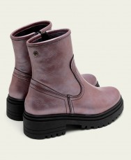 Porronet Cintia 4725 metallic leather ankle boots