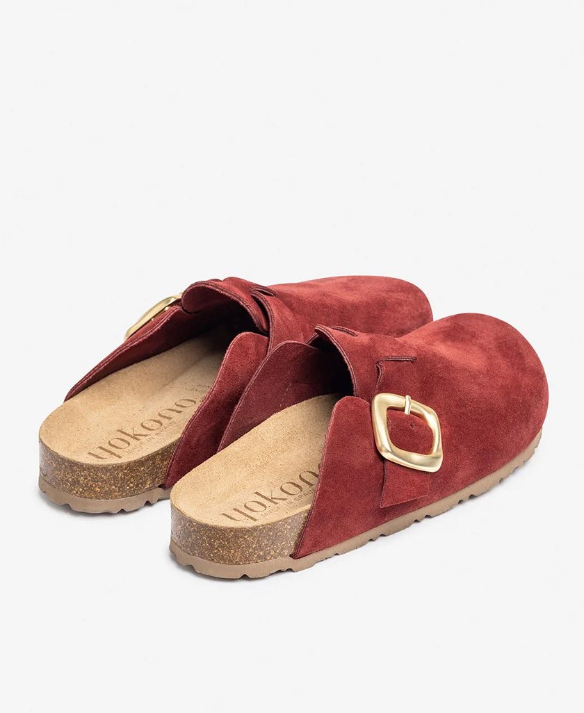 Women's shoe burgundy Yokono clog 650