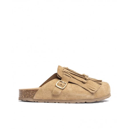 Beige suede shoe Yokono clog 260