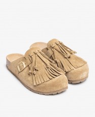 Beige suede shoe Yokono clog 260