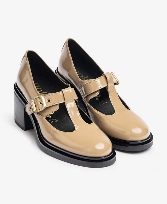 Zapato de tacón estilo mercedita Yokono Ella-003