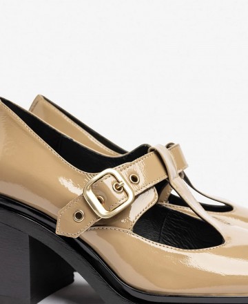 Zapato de tacón estilo mercedita Yokono Ella-003