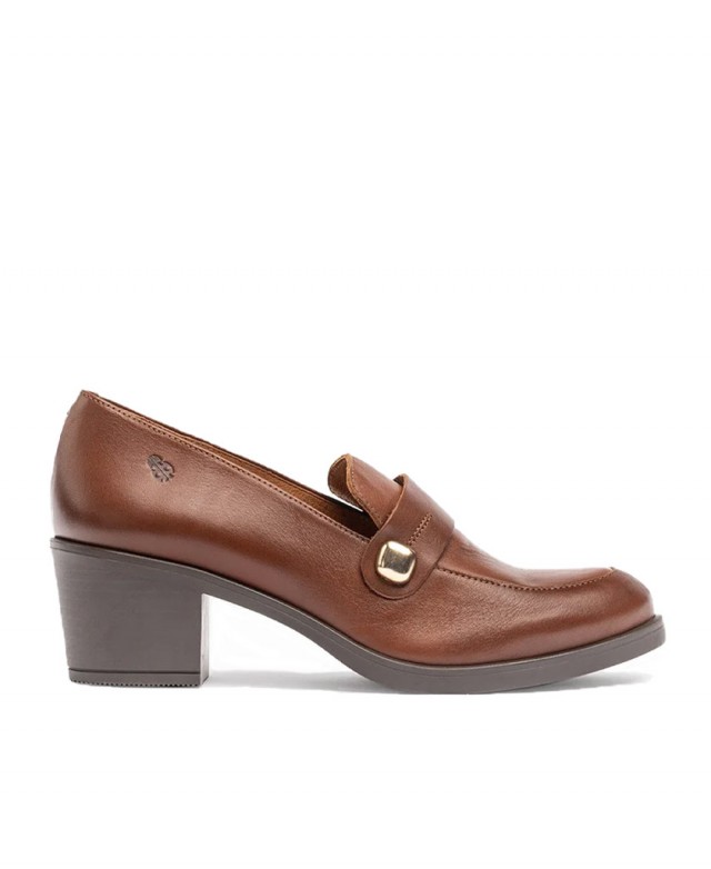 Yokono Lille-100 heeled shoe with detailing