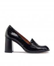 Yokono Loir-003 black high-heeled shoes