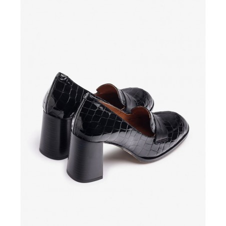 Yokono Loir-003 black high-heeled shoes