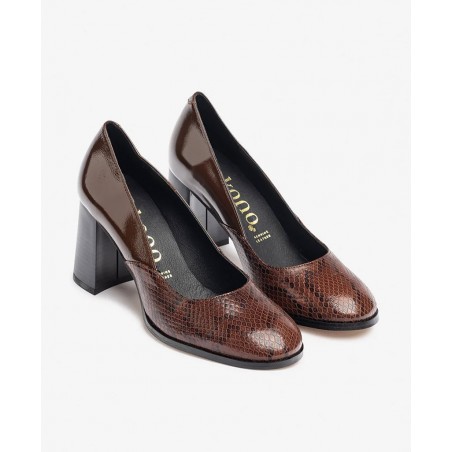 Zapatos de salón en marrón Yokono Loir-004