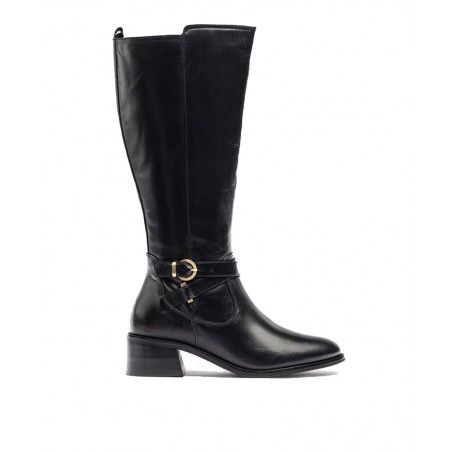Yokono Lop-406 low-heeled leather boots