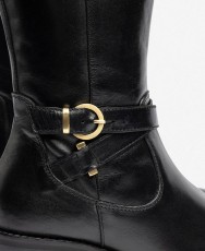 Botas de piel con tacón bajo Yokono Lop-406