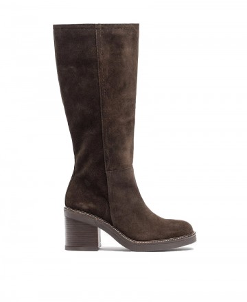 Botines para mujer en color marron Caracteristicas con cremallera tacon 5 cm zapato de estilo casual suela de goma exterior pie