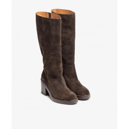 Botines para mujer en color marron Caracteristicas con cremallera tacon 5 cm zapato de estilo casual suela de goma exterior pie