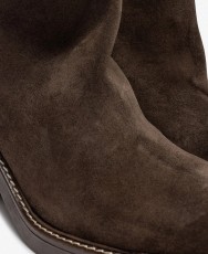 Botines para mujer en color marron Caracteristicas con cremallera tacon 5 cm zapato de estilo casual suela de goma exterior pie