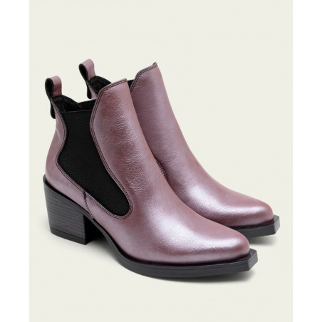 Burgundy elastic ankle boots Porronet Fanny 4750