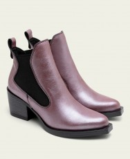 Burgundy elastic ankle boots Porronet Fanny 4750