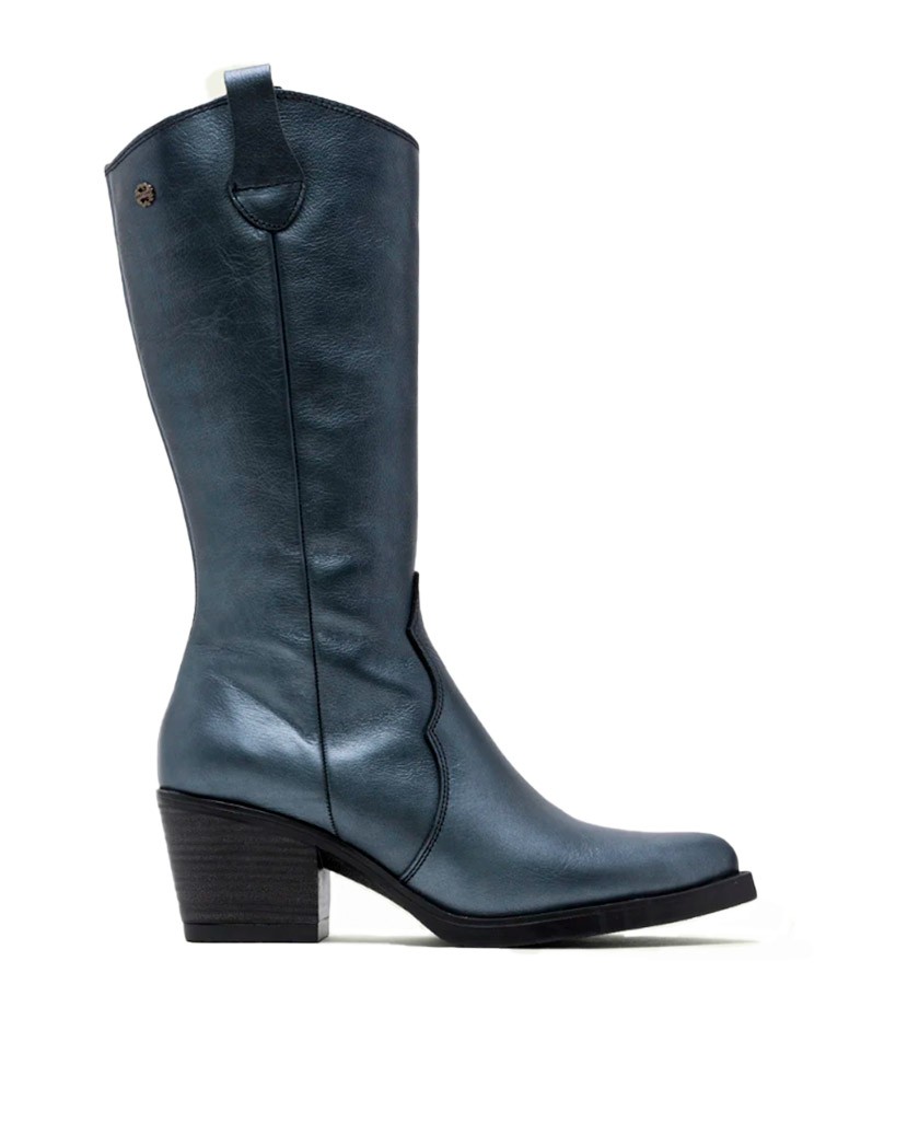 Porronet Fabila 4754 metallic blue cowboy boots