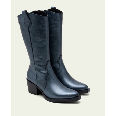 Porronet Fabila 4754 metallic blue cowboy boots