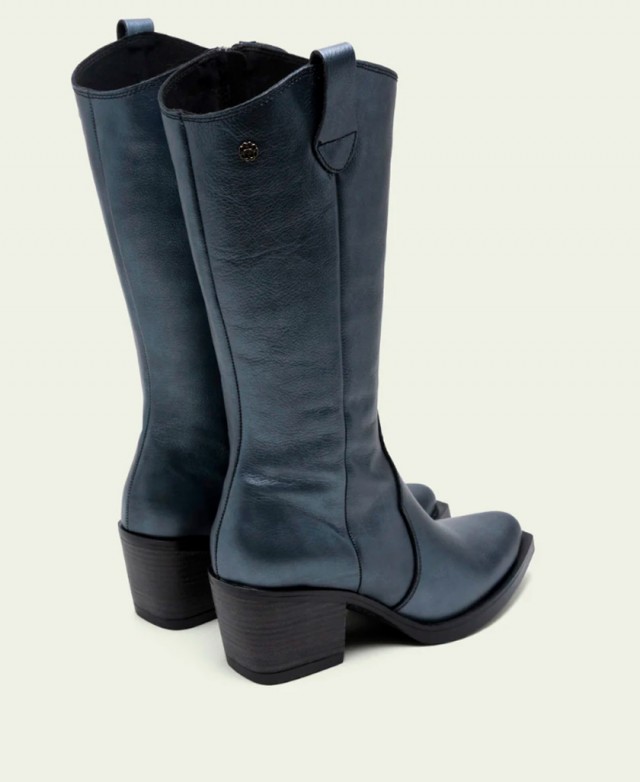 Porronet Fabila 4754 metallic blue cowboy boots