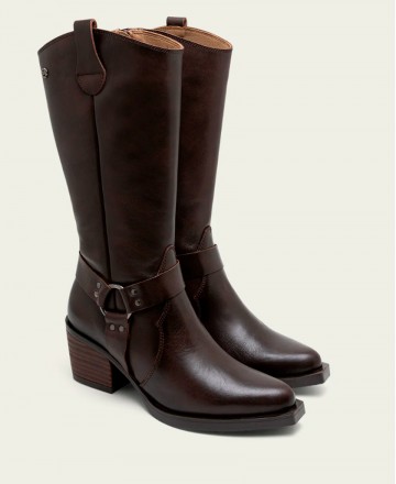 Porronet Fiona 4756 mocha cowboy-style boot