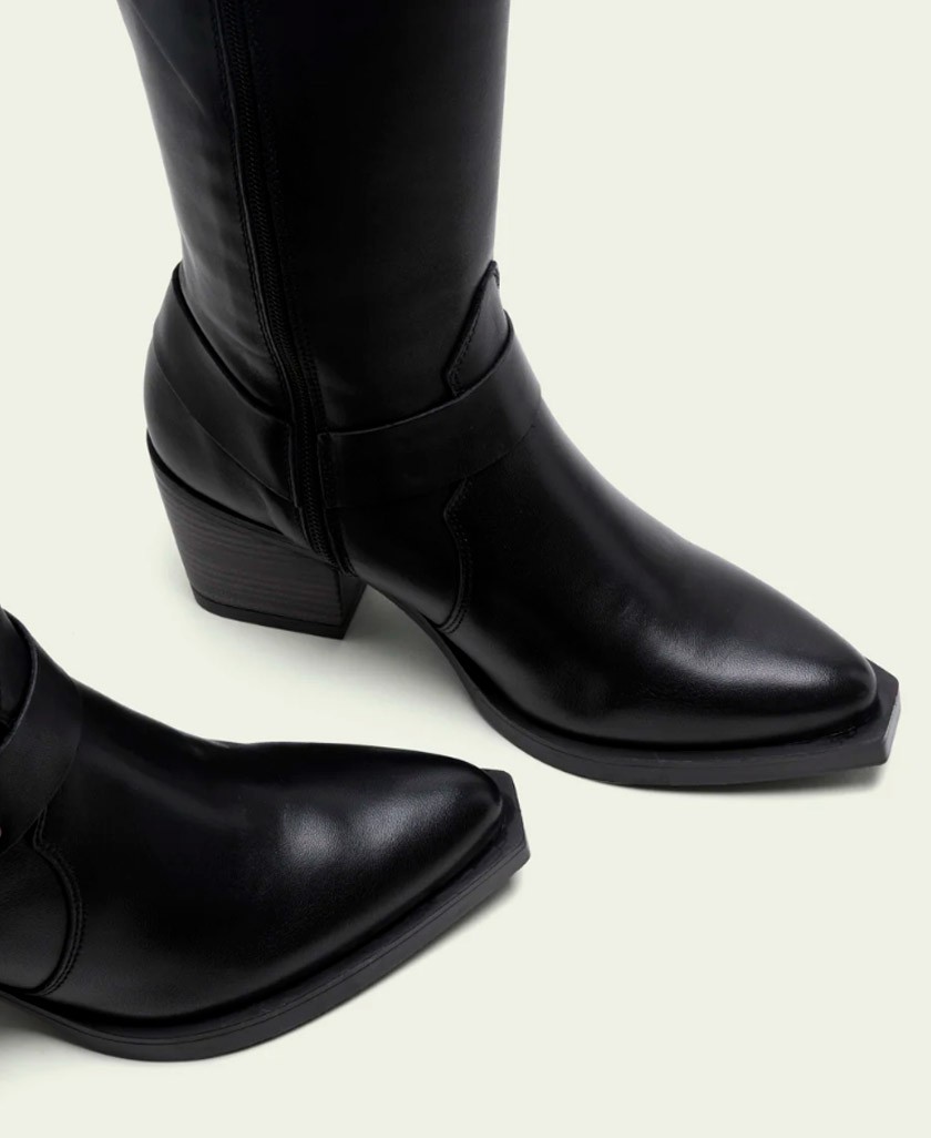 Porronet Fiona 4756 women's black high boots