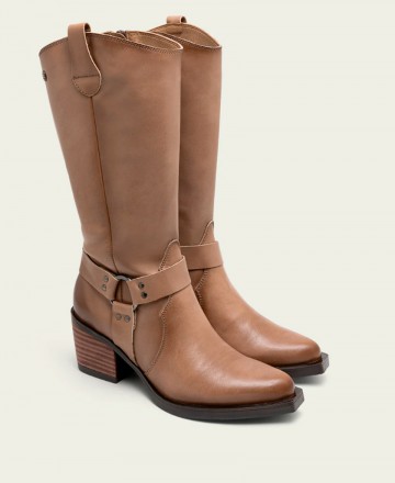 Botas estilo cowboy taupe Porronet Fiona 4756
