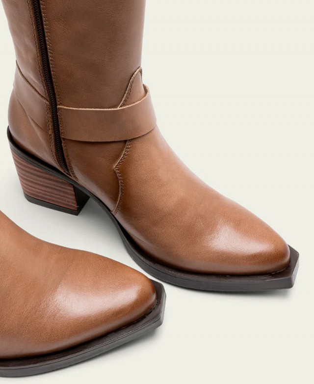 Porronet Fiona 4756 taupe cowboy boots