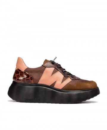 Brown sneakers Wonders Roma A-3631