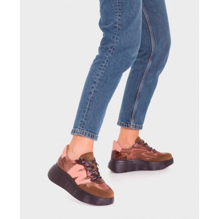 Brown sneakers Wonders Roma A-3631