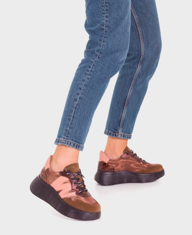 Brown sneakers Wonders Roma A-3631