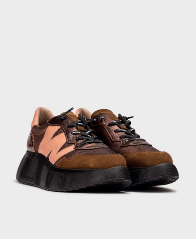 Brown sneakers Wonders Roma A-3631
