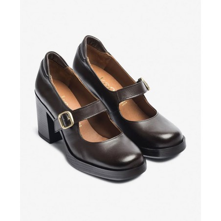 Botines para mujer en color marron Caracteristicas con cremallera tacon 5 cm zapato de estilo casual suela de goma exterior pie