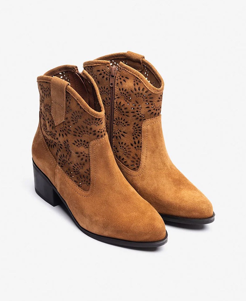 Botines estilo cowboy troquelado Yokono Laila-001