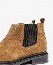 Yokono Lei-002 camel leather ankle boots