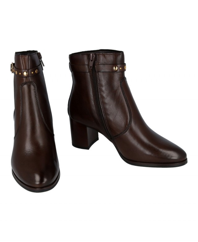 Elegant Catchalot 4158 leather ankle boots