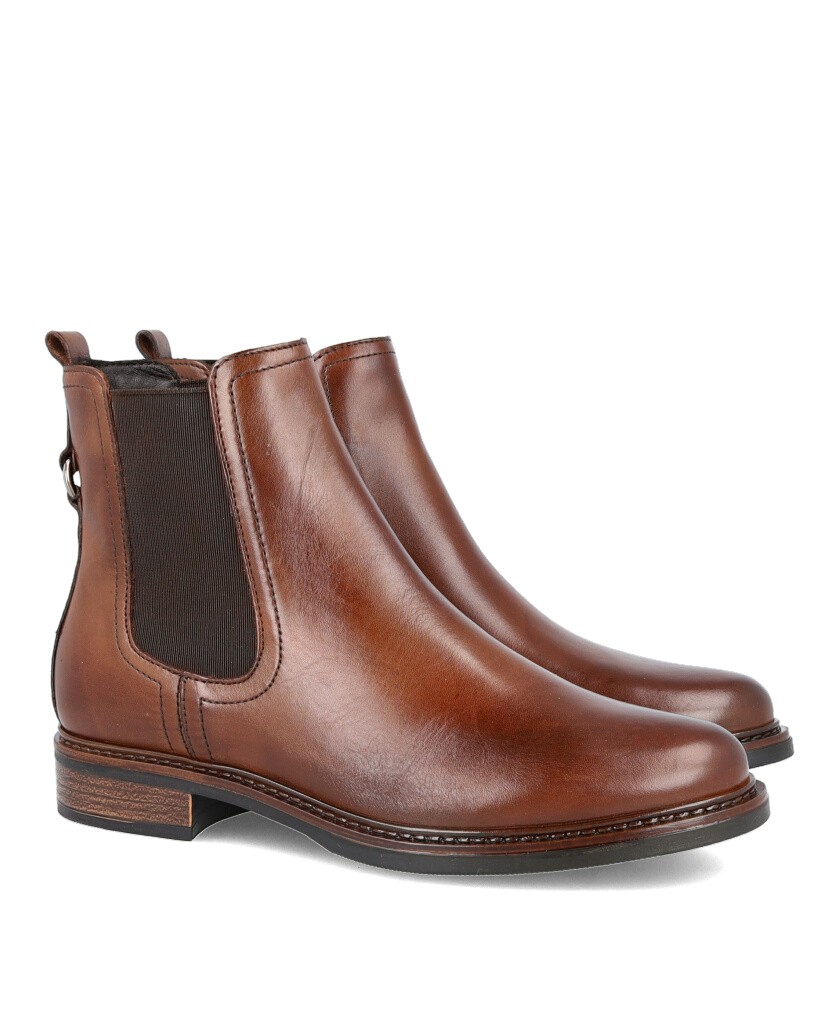 Catchalot 1057 flat ankle boots with elasticated sides