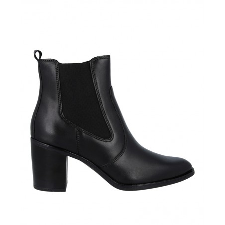 Catchalot 1464 black Chelsea heeled ankle boots