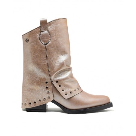 Botines cowboy platino Porronet Faith 4759