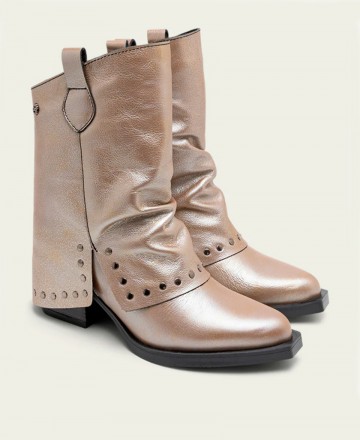 Botines cowboy platino Porronet Faith 4759