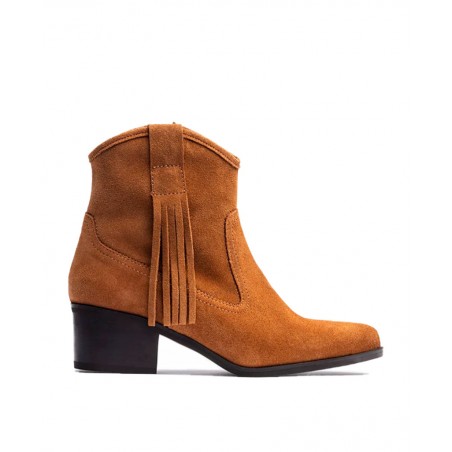 Botines cowboy con flecos Yokono Laila-002
