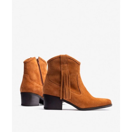 Botines cowboy con flecos Yokono Laila-002