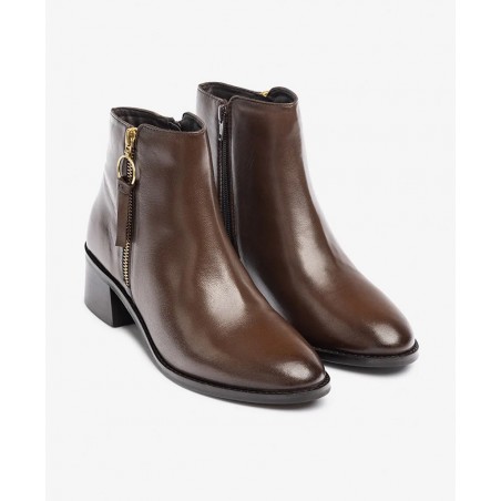 Yokono Lop-409 brown women's ankle boots