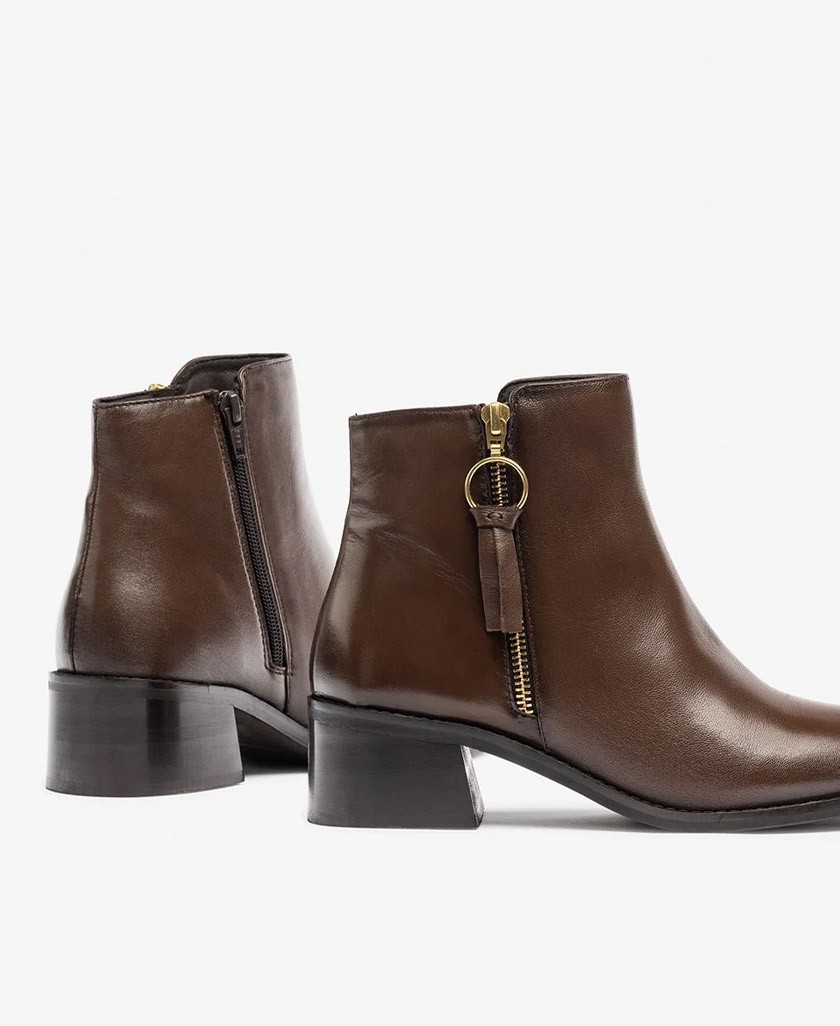 Yokono Lop-409 brown women's ankle boots