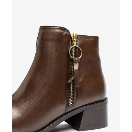 Yokono Lop-409 brown women's ankle boots