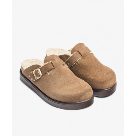 Zapato marrón para mujer Yokono Zueco Tunez 600b